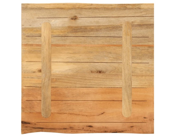Sonata H Плот за маса, 60x60x2,5 см, жив ръб, масивно дърво манго