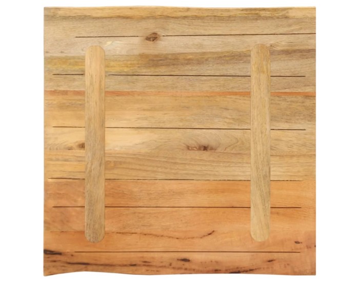 Sonata Blat Masa 80x80x2,5 cm Live Edge Lemn Masiv Mango