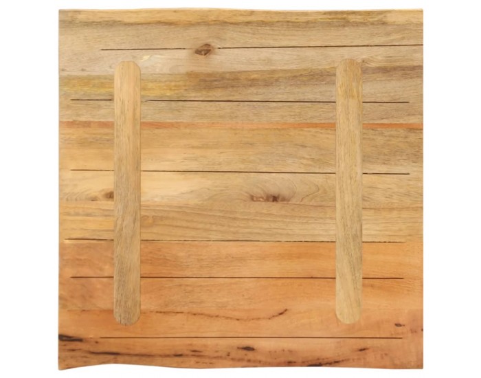 Sonata H Плот за маса, 80x80x2,5 см, жив ръб, масивно дърво манго