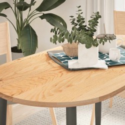 Sonata H Плот за маса, 120x60x2 см, дъбово дърво масив, овална - Piese pentru mese