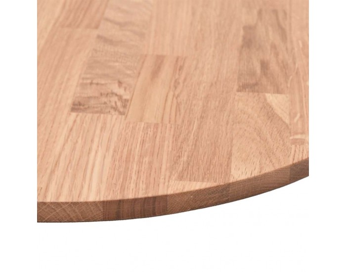 Sonata H Топ за маса Светлокафяво Ø 60 x 2.5 cm Солидно дъбово дърво