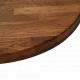 Sonata H Топ за маса Тъмнокафяв Ø 30 x 2.5 cm Солидно дъбово дърво