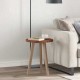 Sonata H Топ за маса Тъмнокафяв Ø 40 x 2.5 cm Солидно дъбово дърво