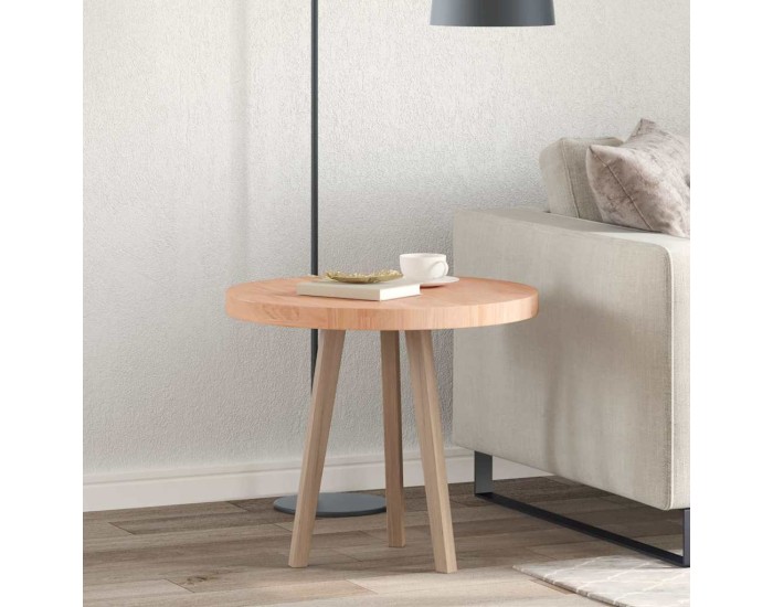 Sonata Placă de masă Ø 60 x 4 cm Rotund Lemn de stejar masiv