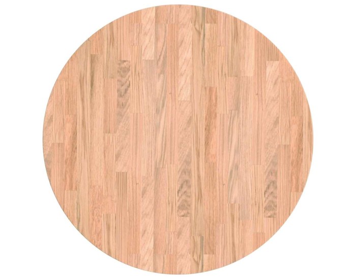 Sonata Placă de masă Ø 60 x 4 cm Rotund Lemn de stejar masiv