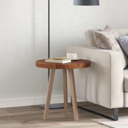 Sonata H Топ за маса Тъмнокафяв Ø 50 x 4 cm Солидно дъбово дърво - Piese pentru mese