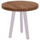 Sonata Placă de masă Ø 60 x 4 cm Rotund Lemn de stejar masiv