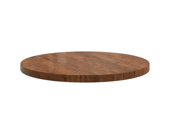 Sonata Placă de masă Ø 80 x 4 cm Rotund Lemn de stejar masiv
