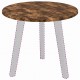 Sonata H Топ за маса Опушен дъб 50 x 50 x 1.5 cm Инженерно дърво
