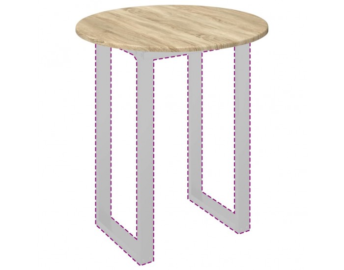Sonata H Топ за маса дъб сонома 60 x 60 x 1.5 cm Инженерно дърво