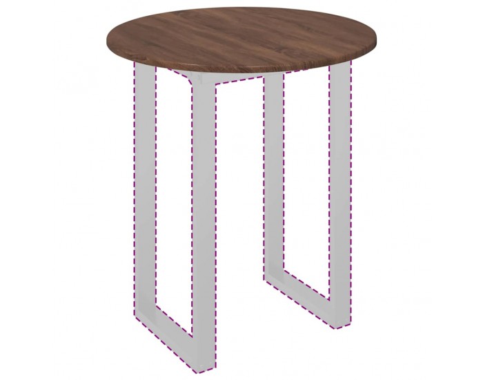 Sonata H Топ за маса Кафяв дъб 60 x 60 x 1.5 cm Инженерно дърво