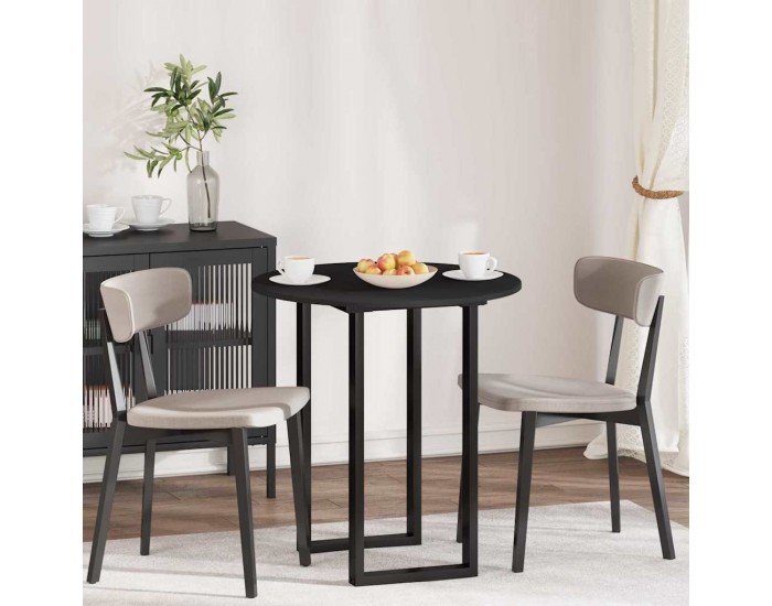 Sonata H Топ за маса Черно 70 x 70 x 1.5 cm Инженерно дърво