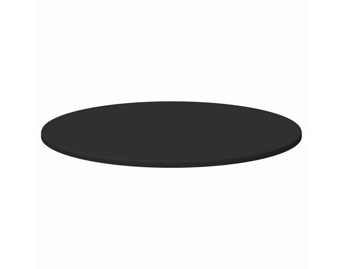 Sonata Placă de masă Ø 70 x 1,5 cm Rotund Lemn prelucrat Negru