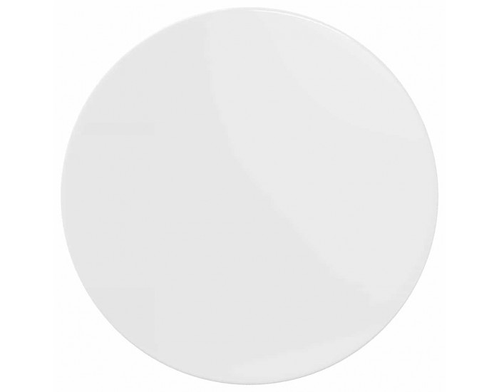 Sonata H Топ за маса Бяло Със Силен Гланц 70 x 70 x 1.5 cm