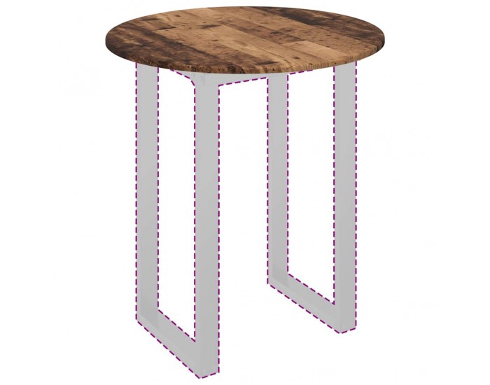 Sonata H Топ за маса Старо дърво 70 x 70 x 1.5 cm Инженерно дърво