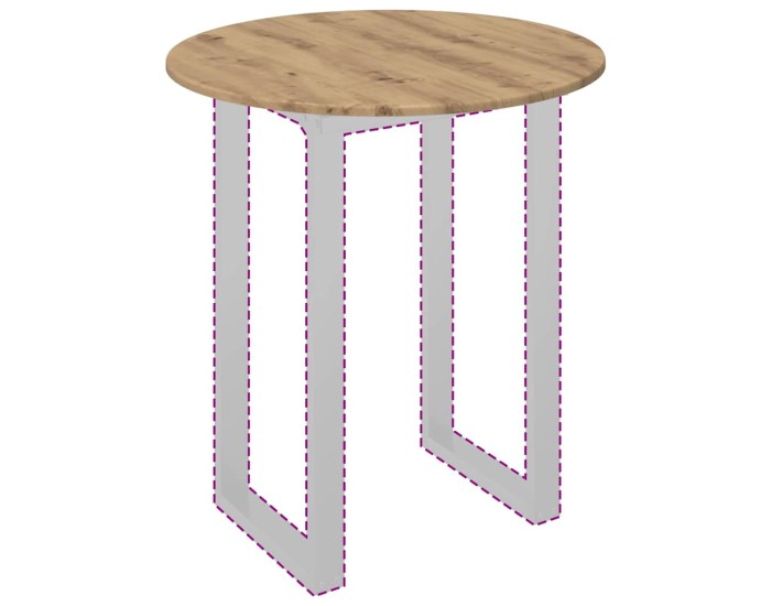 Sonata Placă de masă Ø 70 x 1,5 cm Rotund Lemn prelucrat