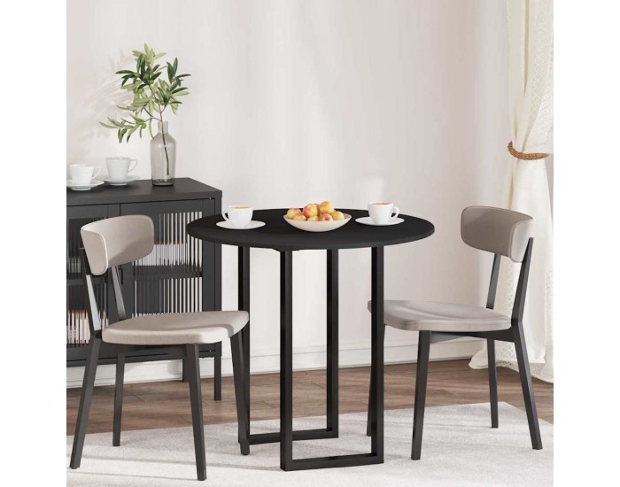 Sonata H Топ за маса Черно 80 x 80 x 1.5 cm Инженерно дърво