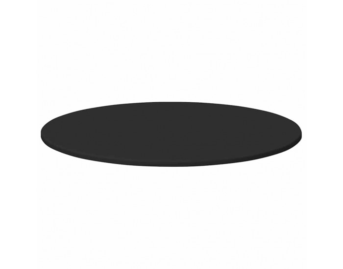 Sonata H Топ за маса Черно 80 x 80 x 1.5 cm Инженерно дърво