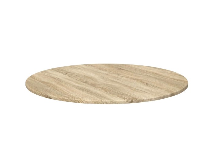 Sonata Placă de masă Ø 80 x 1,5 cm Rotund Lemn prelucrat Stejar Sonoma