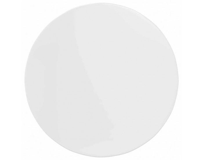Sonata H Топ за маса Бяло Със Силен Гланц 80 x 80 x 1.5 cm