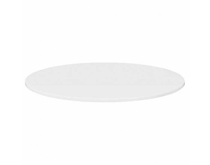 Sonata H Топ за маса Бяло Със Силен Гланц 80 x 80 x 1.5 cm