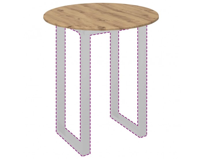 Sonata H Топ за маса дъб артизан 80 x 80 x 1.5 cm Инженерно дърво