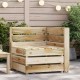 Sonata H Градински палетен ъглов диван, импрегнирано борово дърво
