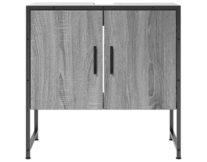 Sonata Dulap chiuvetă baie, gri sonoma, 60x33x60 cm, lemn prelucrat