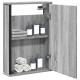Sonata Dulap baie cu oglindă gri sonoma 42x12x60 cm lemn compozit