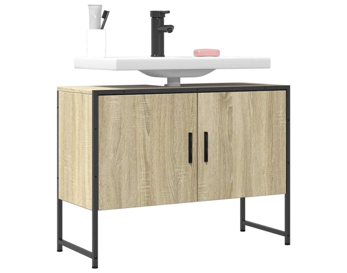 Sonata Dulap chiuveta de baie, stejar sonoma, 80x33x60cm lemn compozit