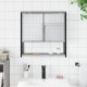 Sonata H Огледален шкаф за баня сив сонома 60x16x60 см инженерно дърво
