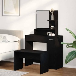 Sonata H Комплект тоалетно шкафче 2 pcs Черен дъб 86.5 x 35 x 136 cm - Măsuțe de toaletă și oglinzi