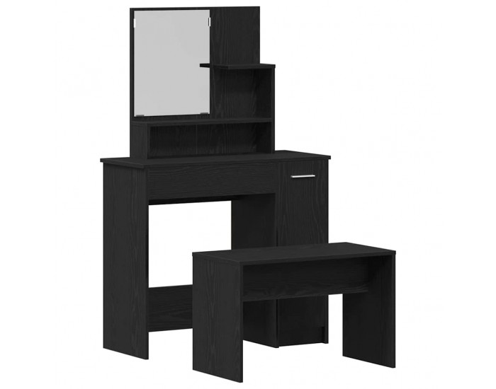 Sonata H Комплект тоалетно шкафче 2 pcs Черен дъб 86.5 x 35 x 136 cm