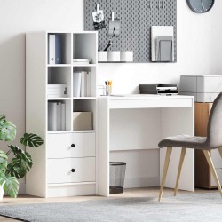 Sonata H Бюро с място за съхранение с рафт 2 pcs Бяло 80 x 50 x 76 см - Living