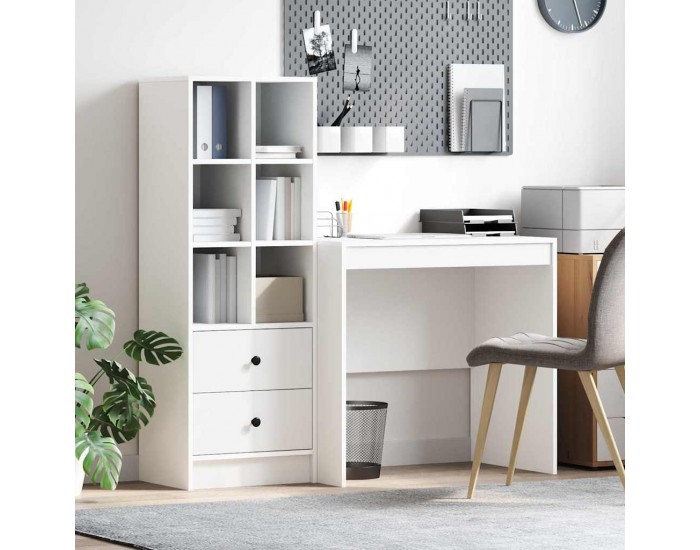 Sonata H Бюро с място за съхранение с рафт 2 pcs Бяло 80 x 50 x 76 см