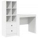 Sonata H Бюро с място за съхранение с рафт 2 pcs Бяло 80 x 50 x 76 см