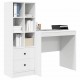 Sonata H Бюро с място за съхранение с рафт 2 pcs Бяло 80 x 50 x 76 см