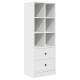 Sonata H Бюро с място за съхранение с рафт 2 pcs Бяло 80 x 50 x 76 см