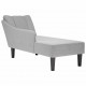 Sonata H Шезлонг с десен подлакътник Cloud Grey Fabric
