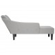Sonata H Шезлонг с десен подлакътник Cloud Grey Fabric
