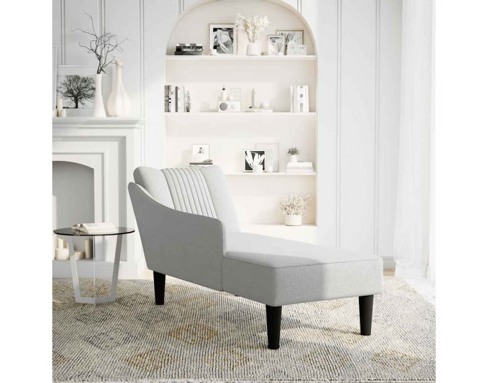Sonata H Шезлонг с десен подлакътник Cloud Grey Fabric