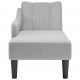 Sonata H Шезлонг с десен подлакътник Cloud Grey Fabric