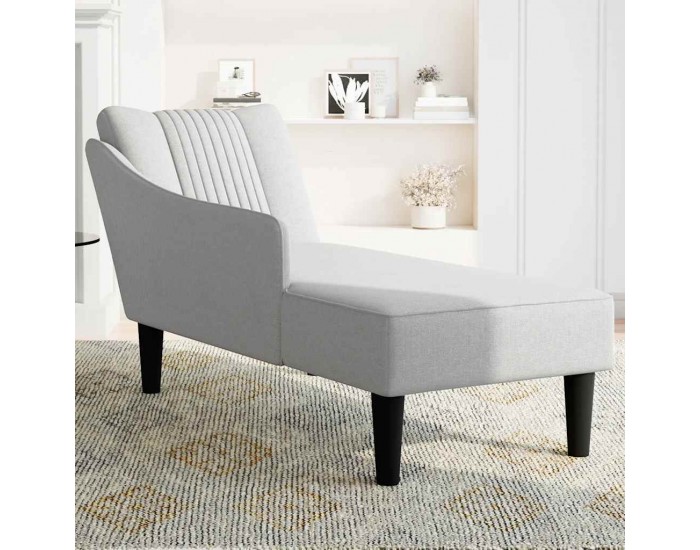 Sonata H Шезлонг с десен подлакътник Cloud Grey Fabric