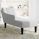Sonata H Шезлонг с десен подлакътник Cloud Grey Fabric