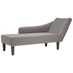 Sonata H Шезлонг с десен подлакътник Taupe Fabric - Taburete