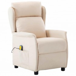 Sonata H Масажен стол с възглавница Крем 67.5 x 93.5 x 101.5 см текстил - Mobilier cu mecanism de relaxare