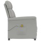 Sonata Scaun de masaj Gri deschis 96.5 x 70.5 x 95 cm Fibră micro