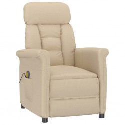 Sonata H Масажен стол Крем 70.5 x 96.5 x 95 см Плат и метал - Mobilier cu mecanism de relaxare