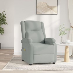Sonata H Електрически масажен стол, светлосив, кадифе - Mobilier cu mecanism de relaxare