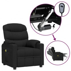 Sonata H Електрически масажен стол, черен, текстил - Mobilier cu mecanism de relaxare
